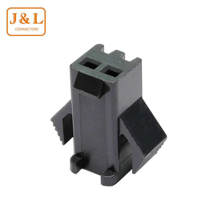 2.54mm SM公殼 2P黑膠接線端子插件空中對(duì)接航模連接器大電流