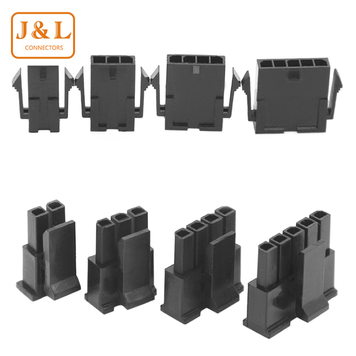 MX3.0間距連接器接插件43025單排膠殼端子插頭2P3P4P5P芯孔線對(duì)線